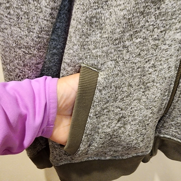 Eddie Bauer Women's Green Radietor Fleece Bomber Jacket Size XL - Picture 7 of 11